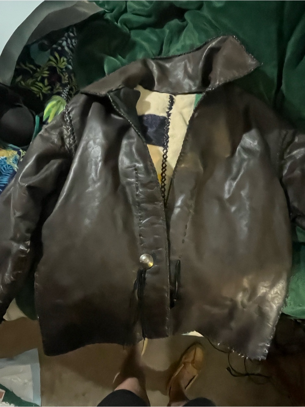 Charles Goss- Aspen Men's Brown Leather Shearling Jacket